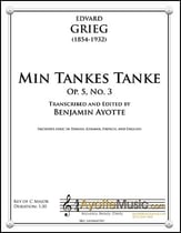 Min Tankes Tanke, Op. 5, No. 3 Vocal Solo & Collections sheet music cover